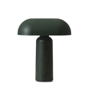 Porta-pöytävalaisin, vihreä, ladattava