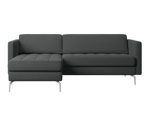 Osaka Chaise Sofa, Nani Fabric 2111 Dark Grey, W 198 cm Osaka Chaise Sofa, Nani Fabric 2111 Dark Grey, W 198 cm