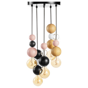 QUU Chandelier Maxi L -kattokruunu, rosa