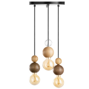 QUU Chandelier S -kattokruunu, walnut