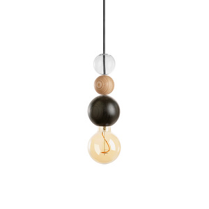 QUU Single Glass L -riippuvalaisin, black