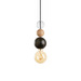 QUU Single Glass L -riippuvalaisin, black