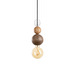 QUU Single Glass L -riippuvalaisin, walnut