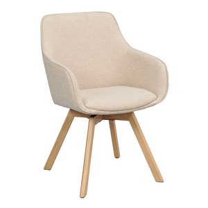 Alison-tuoli käsinojilla, vaalea beige/tammi Alison-tuoli käsinojilla, vaalea beige/tammi