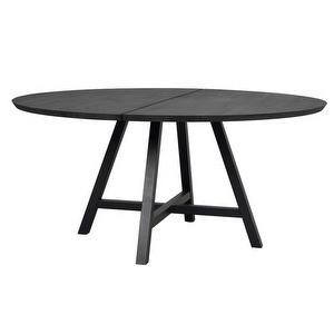 Carradale-ruokapöytä, tammi/musta A-jalka, Ø 150 cm Carradale-ruokapöytä, tammi/musta A-jalka, Ø 150 cm