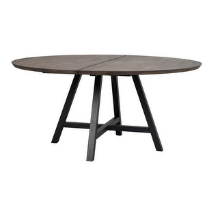 Carradale-ruokapöytä, ruskea tammi/musta A-jalka, Ø 150 cm Carradale-ruokapöytä, ruskea tammi/musta A-jalka, Ø 150 cm