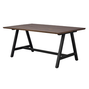 Carradale -jatkettava ruokapöytä, ruskea tammi/musta A-jalka, 170 x 100 cm Carradale -jatkettava ruokapöytä, ruskea tammi/musta A-jalka, 170 x 100 cm