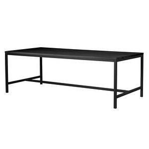 Everett -jatkettava ruokapöytä, musta saarni/musta, 100 x 220/320 cm Everett -jatkettava ruokapöytä, musta saarni/musta, 100 x 220/320 cm