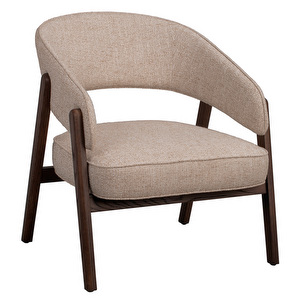 Barnaby-nojatuoli, Field-kangas 130 vaaleanbeige / ruskea tammi