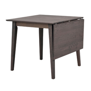 Filippa-klaffipöytä, ruskea tammi, 80 x 80/125 cm