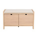 Hillmond-penkki, valkolakattu tammi / beige, L 80 cm