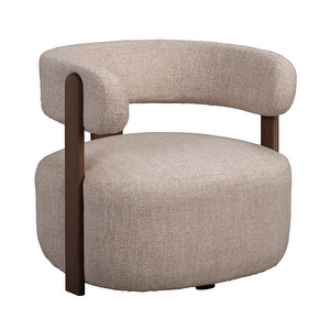 Jenison-nojatuoli, Field-kangas 130 vaaleanbeige / ruskea tammi