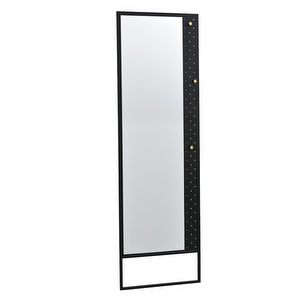 Malone-peili, musta metalli, 53 x 170 cm