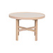 Marsden-sohvapöytä, valkolakattu tammi/beige keramiikka, Ø 60 cm