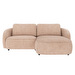 Norris-divaanisohva, Anna-kangas 2 vaaleanbeige, L 226 cm / oikea