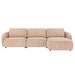 Norris-divaanisohva, Anna-kangas 2 vaaleanbeige, L 319 cm / oikea