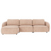 Norris-divaanisohva, Anna-kangas 2 vaaleanbeige, L 319 cm / vasen