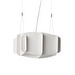 Ristikko Pendant Lamp, White, 37 x 37 cm