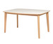 Extendable Dining Table #118, White / White-Oiled Oak, 102 x 142/187 cm, .
