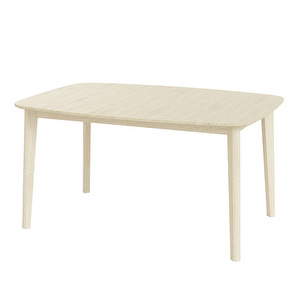 #118- jatkettava ruokapöytä, valkoöljytty massiivitammi, 102 x 142/187 cm