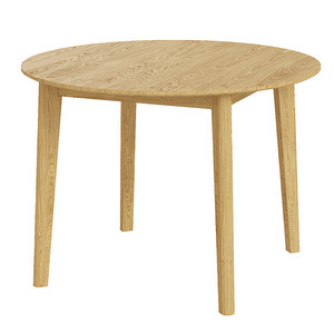 #120- jatkettava ruokapöytä, öljytty massiivitammi, ⌀ 120 / 147 cm
