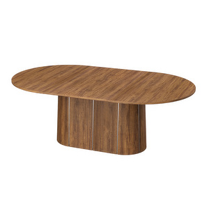 #115- jatkettava ruokapöytä, öljytty pähkinä, 123 x 210/280 cm