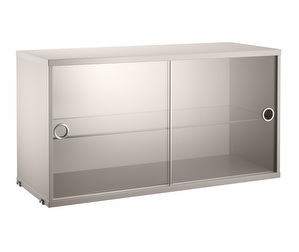 String System Display Cabinet, Beige