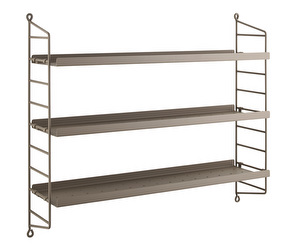 String Pocket Metal Shelf, Taupe