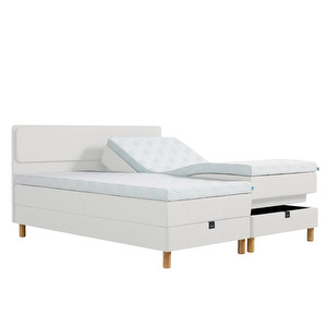 Experience Adjustable -moottorisänky, 160 x 200 cm, Pro Luxe 10 firm + medium / cream