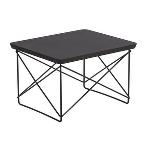 Eames Occasional Table LTR -sivupöytä, tumma tammi / musta