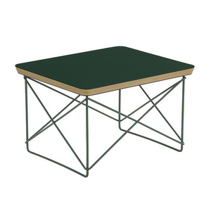 Eames Occasional Table LTR -sivupöytä, vihreä linoleumi / vihreä