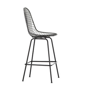 Eames Wire -baarituoli, musta, medium