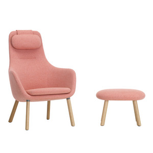 HAL-nojatuoli ja rahi, pale rose/coral