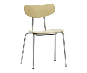 Moca Chair, Light Oak/Chrome