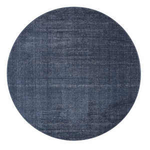 Sametti-matto, sininen, ⌀ 240 cm