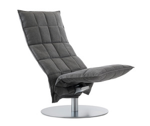 K Chair, Das Fabric Grey, W 72 cm