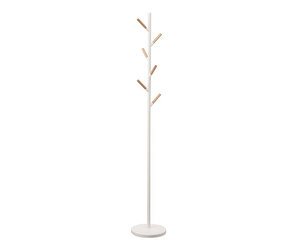 Plain Coat Hanger, White, H 177 cm