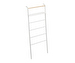 Tower Leaning Ladder Hanger with Shelf, White