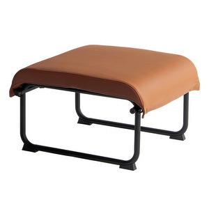 Remmi Footstool, Prestige Leather Cognac / Black