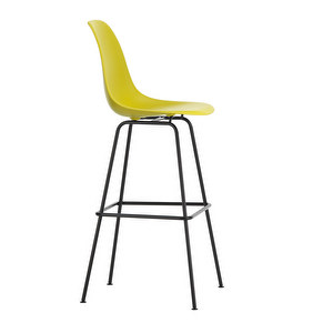Eames RE -baarituoli, mustard/musta, high